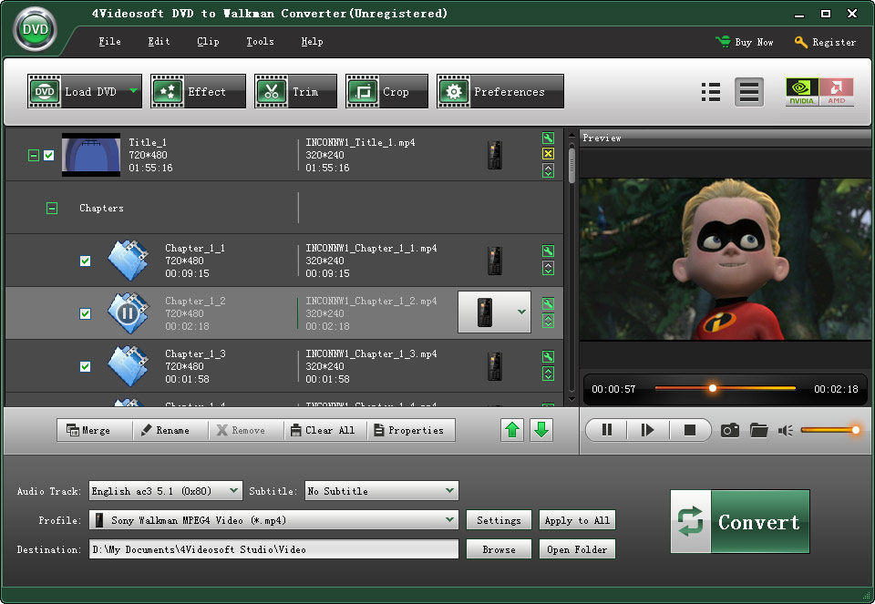 4Videosoft DVD to MPEG Converter